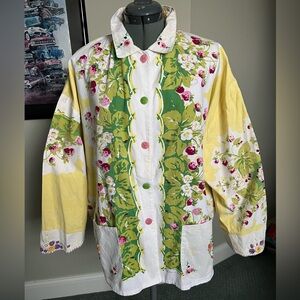 Leeba marks L XL XXL shirt top blouse embroidered vintage Easter mothers day